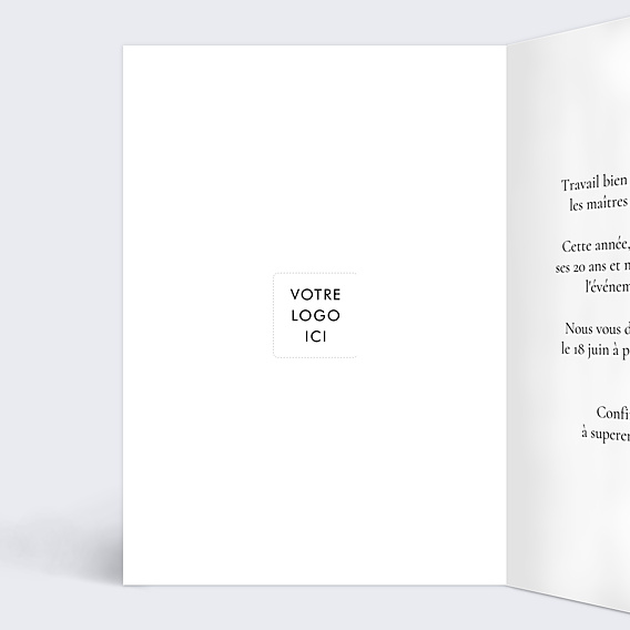 Invitation Professionnelle Votre photo en croquis