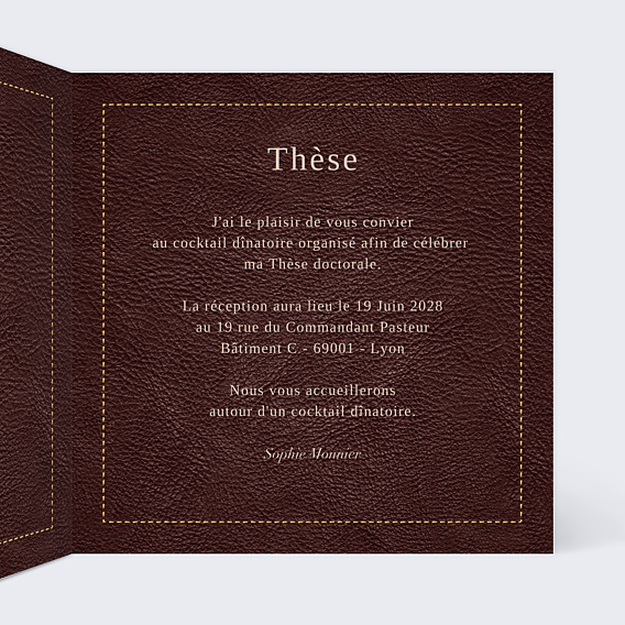 Invitation Professionnelle Agenda