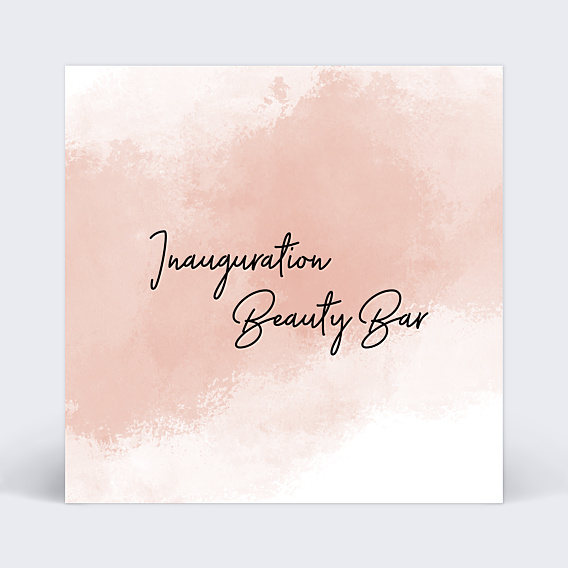Invitation professionnelle Inauguration Beauty Bar