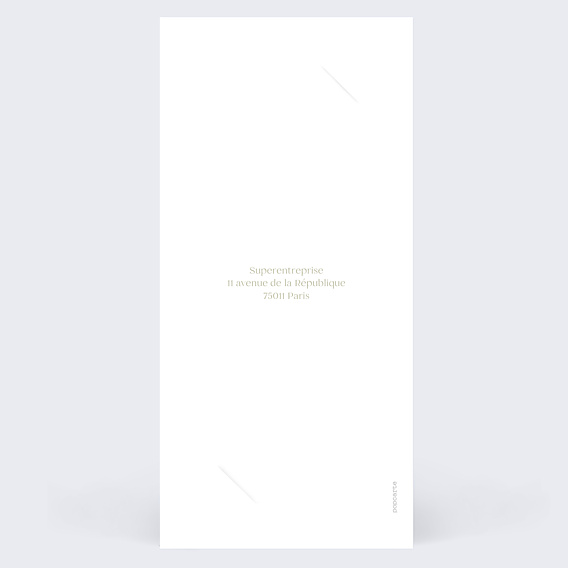 Invitation Professionnelle Etiquette carré