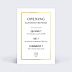 Invitation professionnelle Grand opening