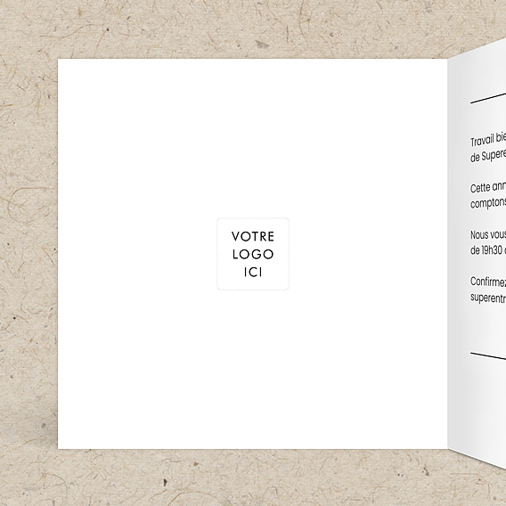 Invitation professionnelle 10 ans Moderne Intérieur Gauche