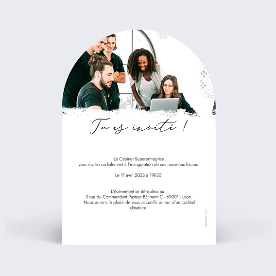 Invitation Professionnelle Manuscrite