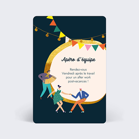 Invitation Professionnelle Apéro équipe