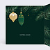 Invitation professionnelle Boules de Noël Ornements Intérieur Gauche