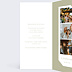 Invitation professionnelle Etiquette carré Intérieur Gauche