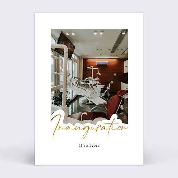 Invitation professionnelle Forme inauguration Recto