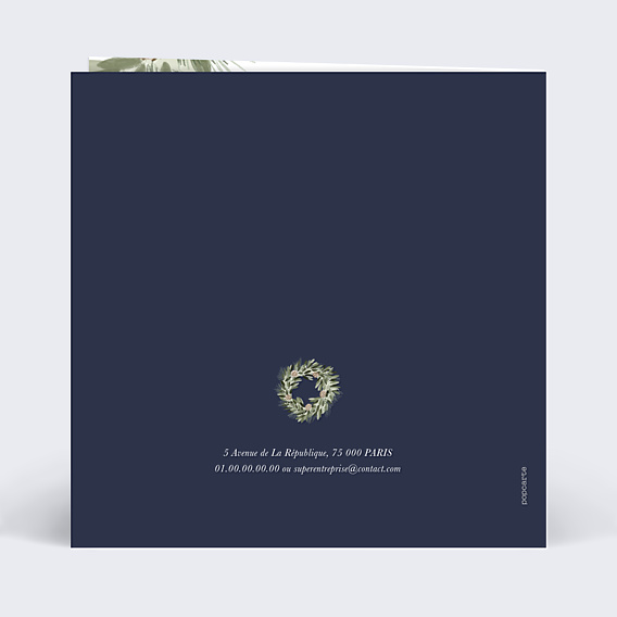 Invitation Professionnelle Couronne Pomme de Pin