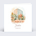 Invitation Professionnelle Votre photo en aquarelle