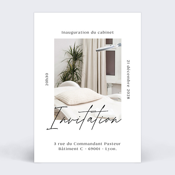 Invitation Professionnelle Inauguration cabinet