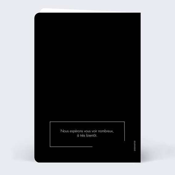 Invitation professionnelle Cocktail Verso