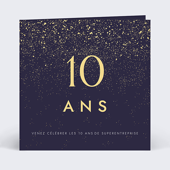 Invitation professionnelle Pluie de Fête
