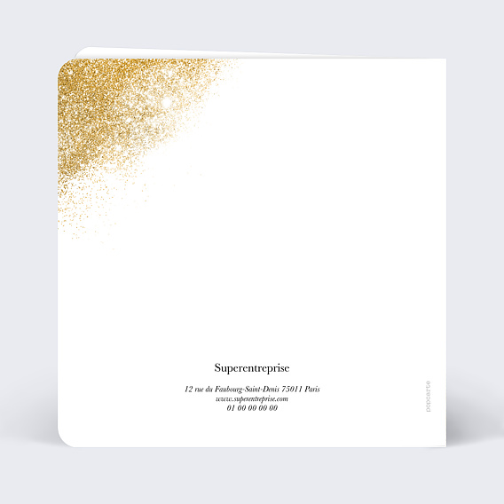 Invitation professionnelle Inauguration logo Verso