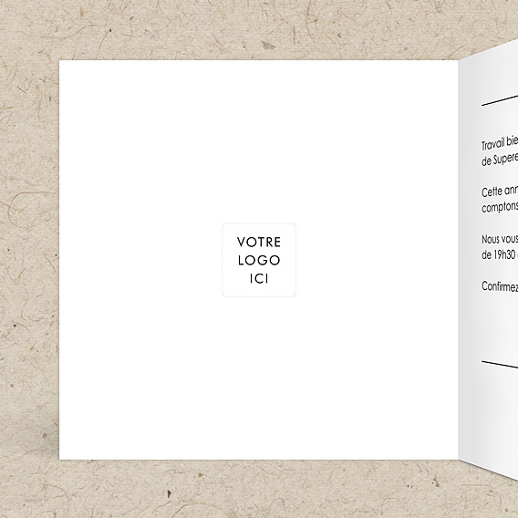 Invitation professionnelle 10 ans Moderne Intérieur Gauche