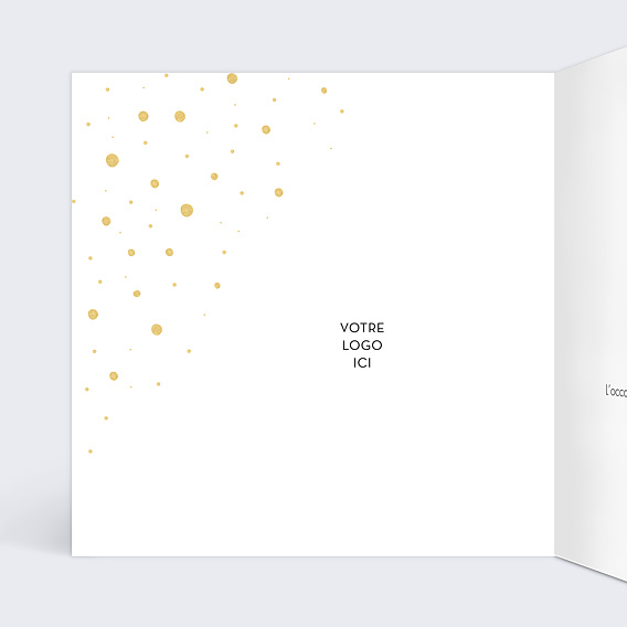 Invitation professionnelle Champagne Intérieur Gauche