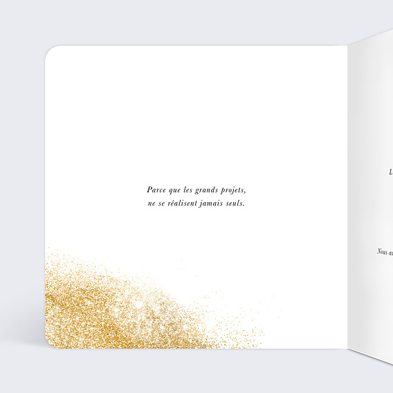 Invitation professionnelle Inauguration logo Intérieur Gauche