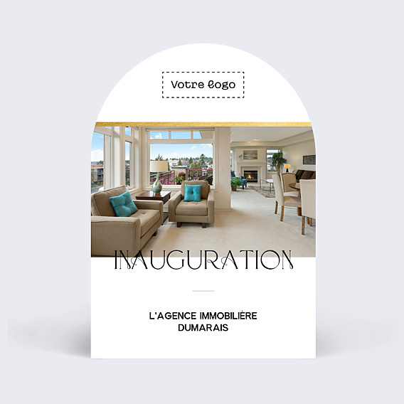 Invitation Professionnelle Inauguration agence immobilière