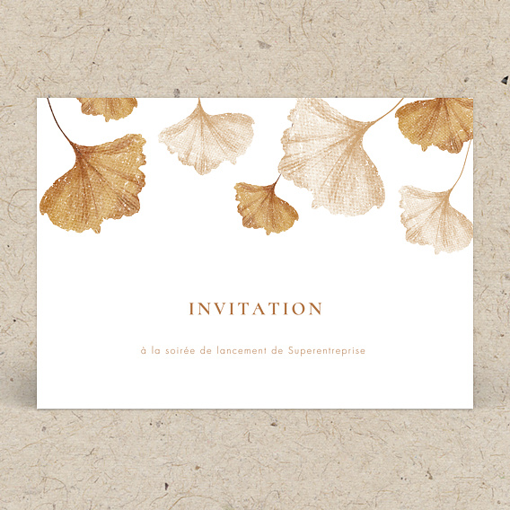 Invitation professionnelle Inauguration chic