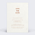 Invitation professionnelle Save the Date vintage Verso