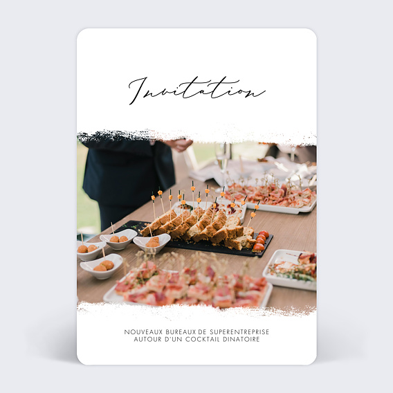 Invitation professionnelle Manuscrite