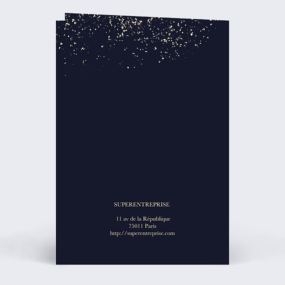 Invitation professionnelle Bulles Fraîches Verso