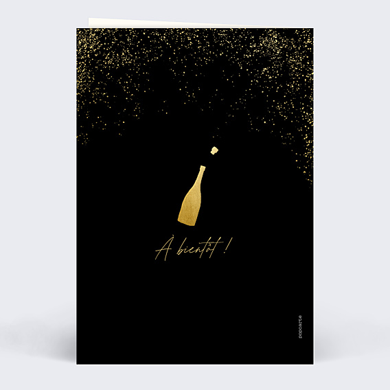 Invitation Professionnelle Champagne festif