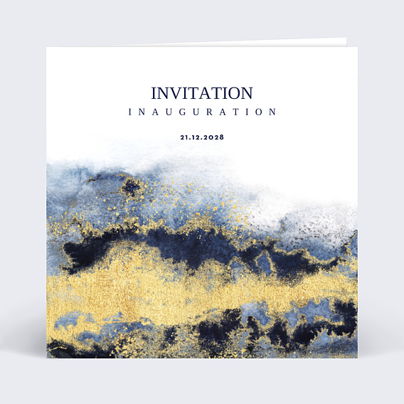 Invitation Professionnelle Bleu