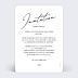 Carte d'invitation Glamour Verso