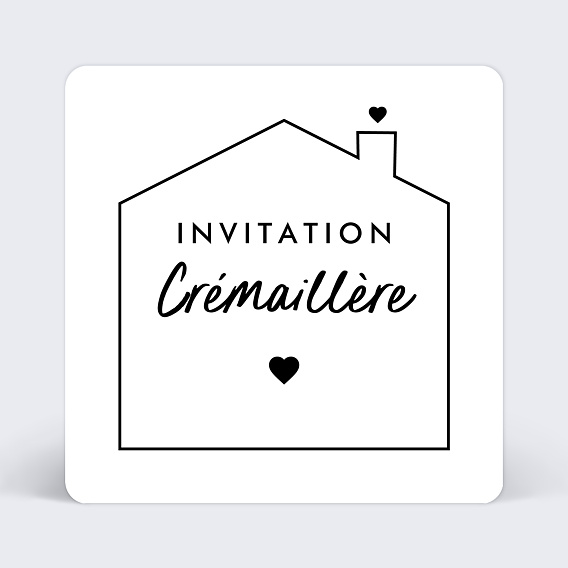 Carte d'invitation Happy New Home