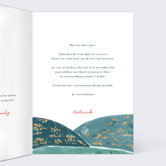 Invitation Toutes Occasions Retraite Golf