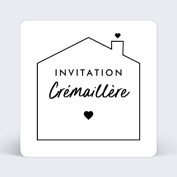 Carte d'invitation Happy New Home