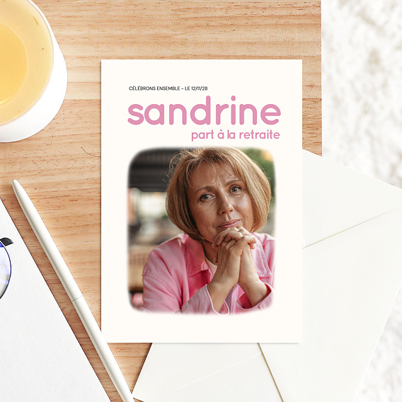 Carte d'invitation Livre Retraite Après 1