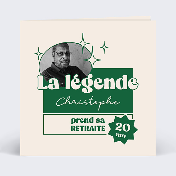 Invitation Toutes Occasions Légende à la Retraite