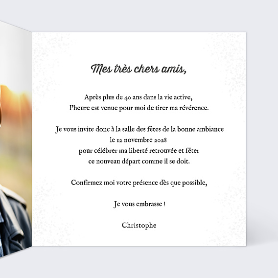 Invitation Toutes Occasions Moto Vintage