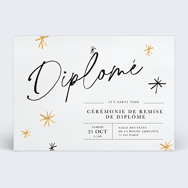 Invitation Toutes Occasions Fond Etoil
