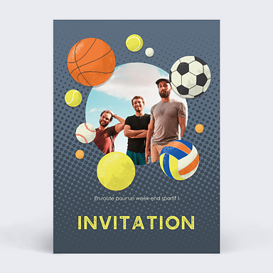 Invitation Toutes Occasions Sportif