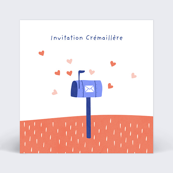 Carte d'invitation Boîte aux Lettres Recto