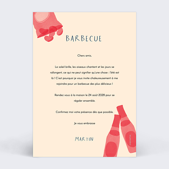 Invitation Toutes Occasions Barbecue