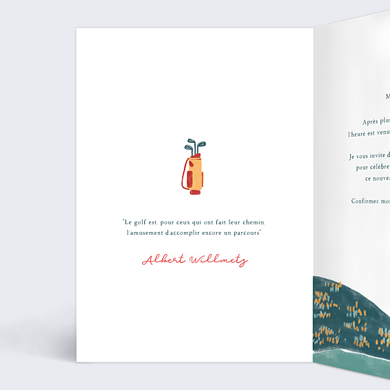 Invitation Toutes Occasions Retraite Golf