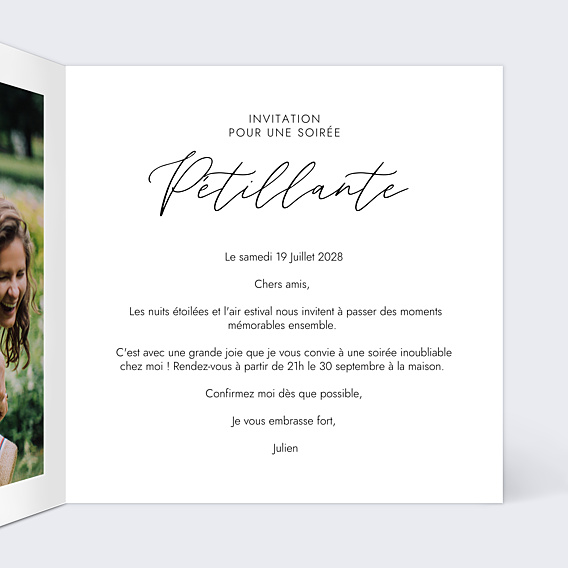 Invitation Toutes Occasions Coupe de Champagne