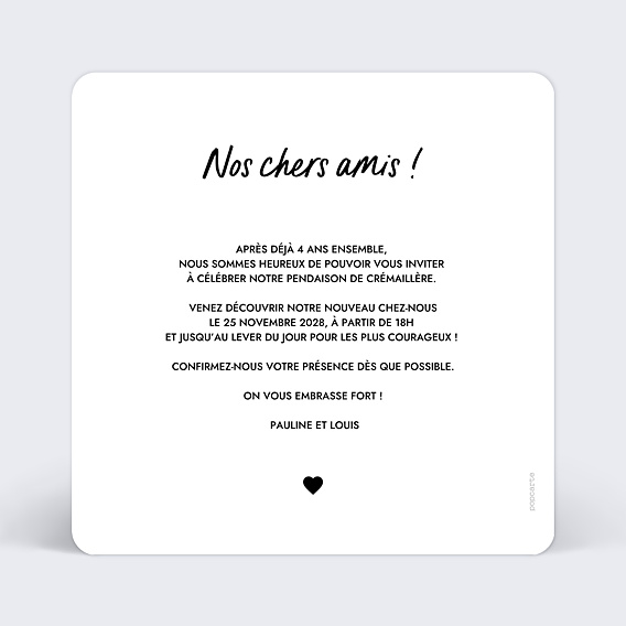 Invitation Toutes Occasions Happy New Home