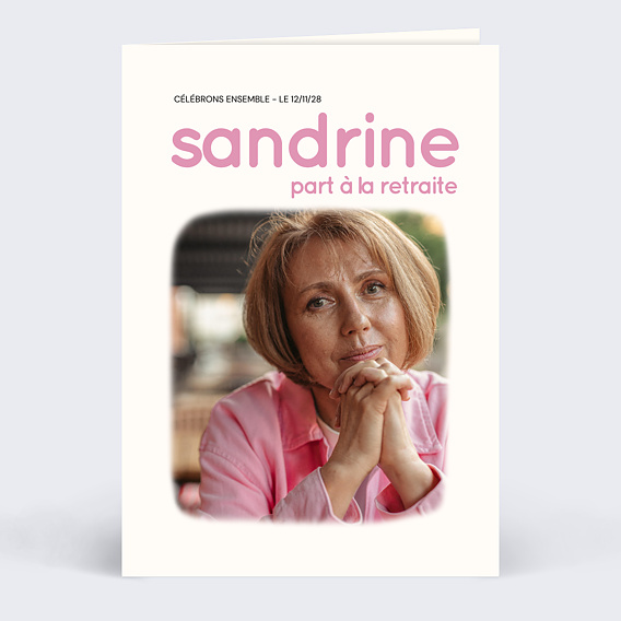 Carte d'invitation Livre Retraite