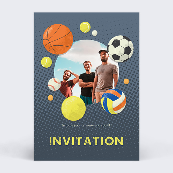 Invitation Toutes Occasions Sportif