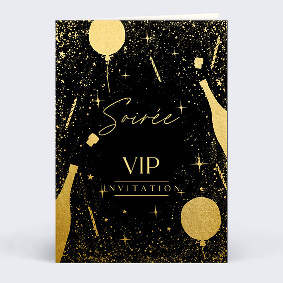 Carte d'invitation Soirée VIP