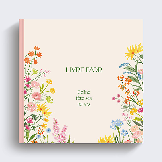 Livre d’or anniversaire Jardin