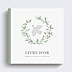 Livre d’or baptême Colombe eucalyptus