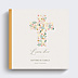 Livre d’or baptême Croix fleurie