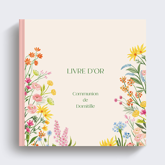Livre d’or baptême Jardin