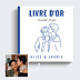 Livre d’or mariage Portrait au trait simple