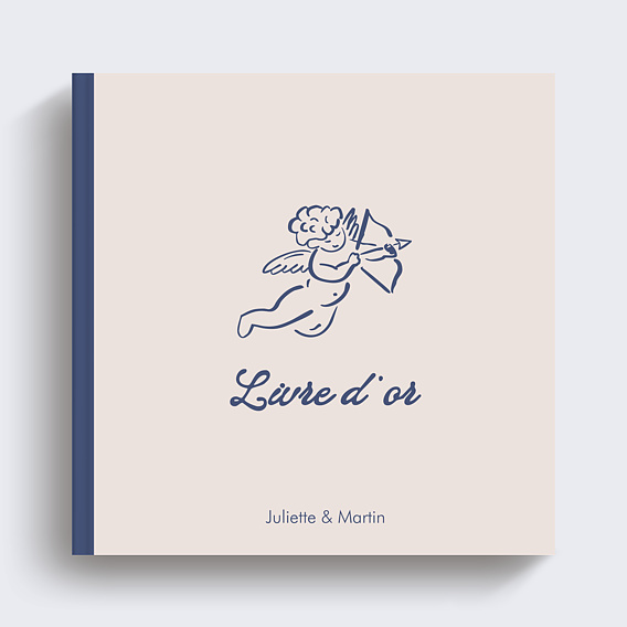 Livre d’or mariage Notre histoire à la main